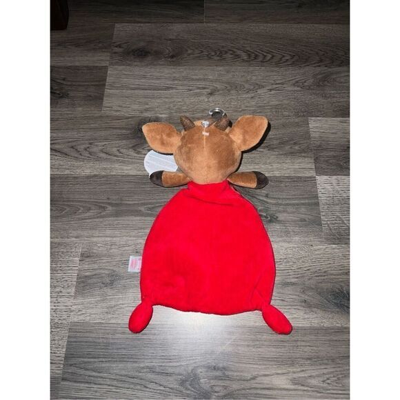 Rudolph The Red Nose Reindeer Lovey Plush Baby Christmas Toy NEW - Picture 6 of 7